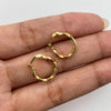 Candonga troquelada Oro amarillo 18k 0,8 Gr / 1,5 Cm