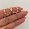Candonga imperdible diamantada Oro amarillo 18k 0,75 Gr / 1,5 Cm