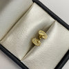 Topos virgen circón blanco Oro amarillo 18k 0,9 Gr / 3,6 mm