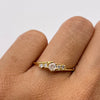 Anillo Solitario Oro amarillo 18k / Talla 8 / 1,73 Gr / 1,2 mm