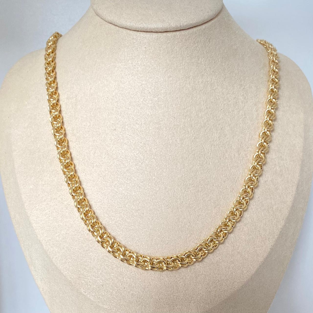 Cadena It cubana trenzada Oro amarillo 18k +2 / 34,65 Gr / 6,0 mm / 60 Cm