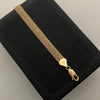 Pulso It Chino Triple Carril Tres oros 18k +2 / 8,80 Gr / 7,2 mm / 20,5 Cm