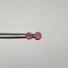 Topos Circon Rosado Oro amarillo 18k 0,8 Gr / 5,2 mm