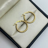 Candonga It delgada lisa Oro amarillo 18k 1,2 Gr / 2 Cm