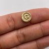 Herraje tambor letra g Oro amarillo 0,55 Gr / 1 Cm