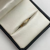 Anillo cubano y corazon circones Oro amarillo / Talla 7 3/4 / 1,35 Gr