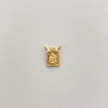 Herraje virgen de guadalupe  Oro amarillo 18k 0,65 Gr / 1,8 Cm