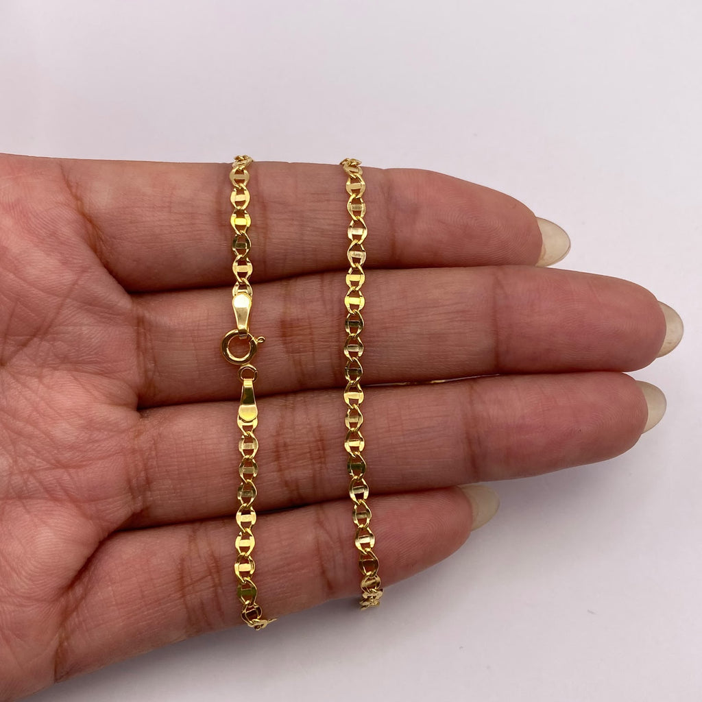 Cadena It Escalera plana Oro amarillo 18k 3,1 Gr / 2,7 mm / 60 Cm