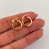 Candonga Liso Sello Oro amarillo 18k 1,6 Gr / 1,4 Cm