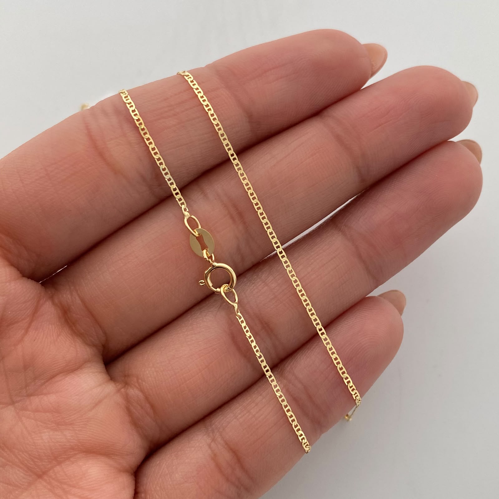 Cadena It Escalera Plana Oro amarillo 18k 1,8 Gr / 1,1 mm / 60 Cm