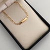 Pulso bebé Placa Rectangular Aro Oro amarillo 18k 1,25 Gr / 2,6 mm / 15,6 Cm Broche 0,20