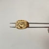 Anillo Troquel pato diamantado Oro amarillo 18k / Talla 11 1/2 / 3 Gr / 5 mm