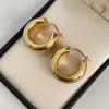 Candonga It (joya) redonda lisa Oro amarillo 18k 6,85 Gr / 3,0 Cm