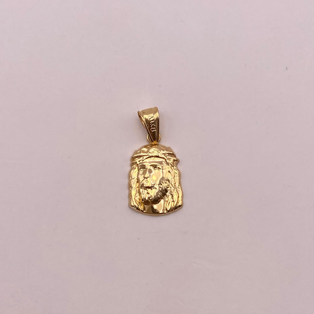 Dije Rostro cristo Oro amarillo 18k 0,96 Gr / 11,5 mm / 2,5 Cm