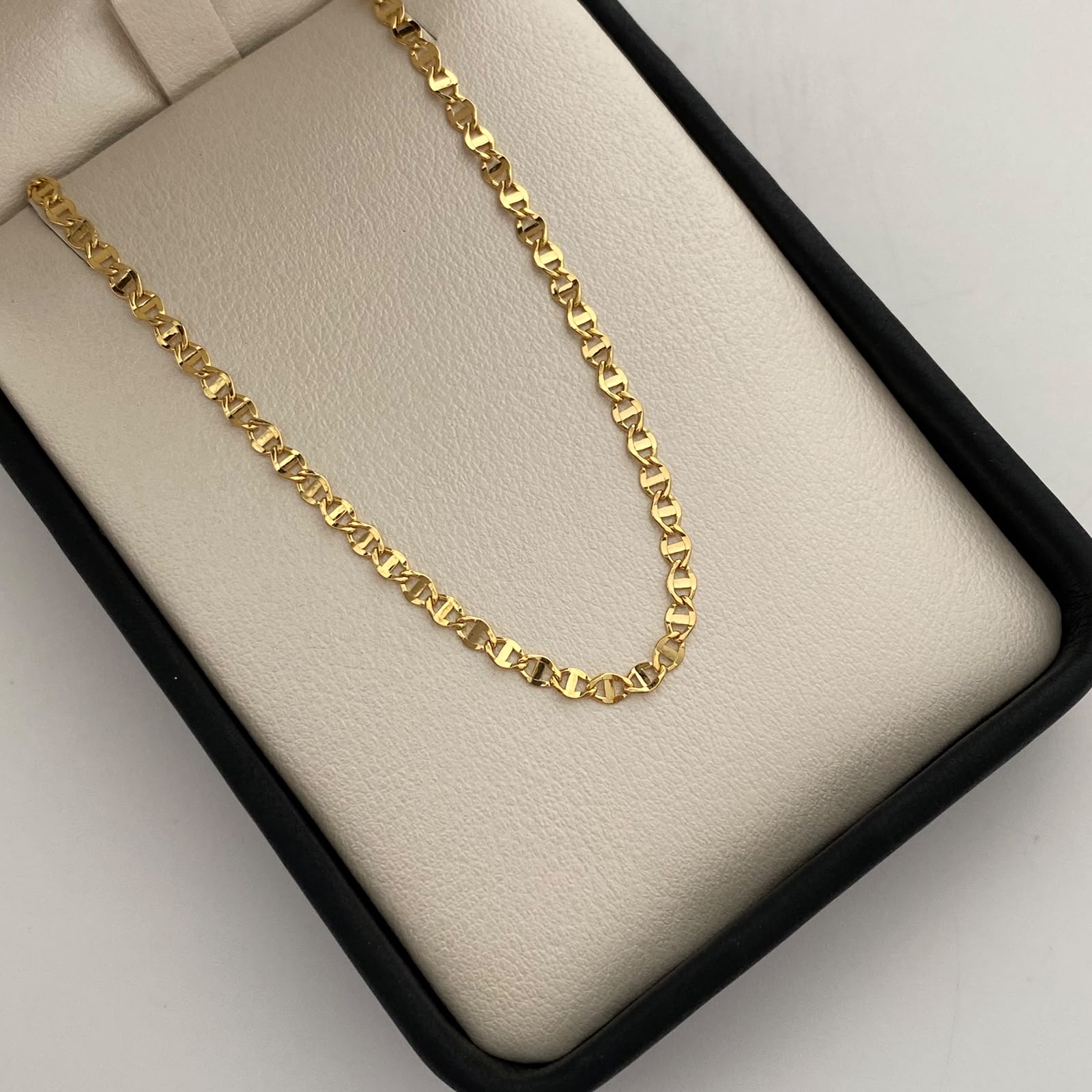 Pulso It Escalera Plana Oro amarillo 18k 1,25 Gr / 2,8 mm / 19 Cm