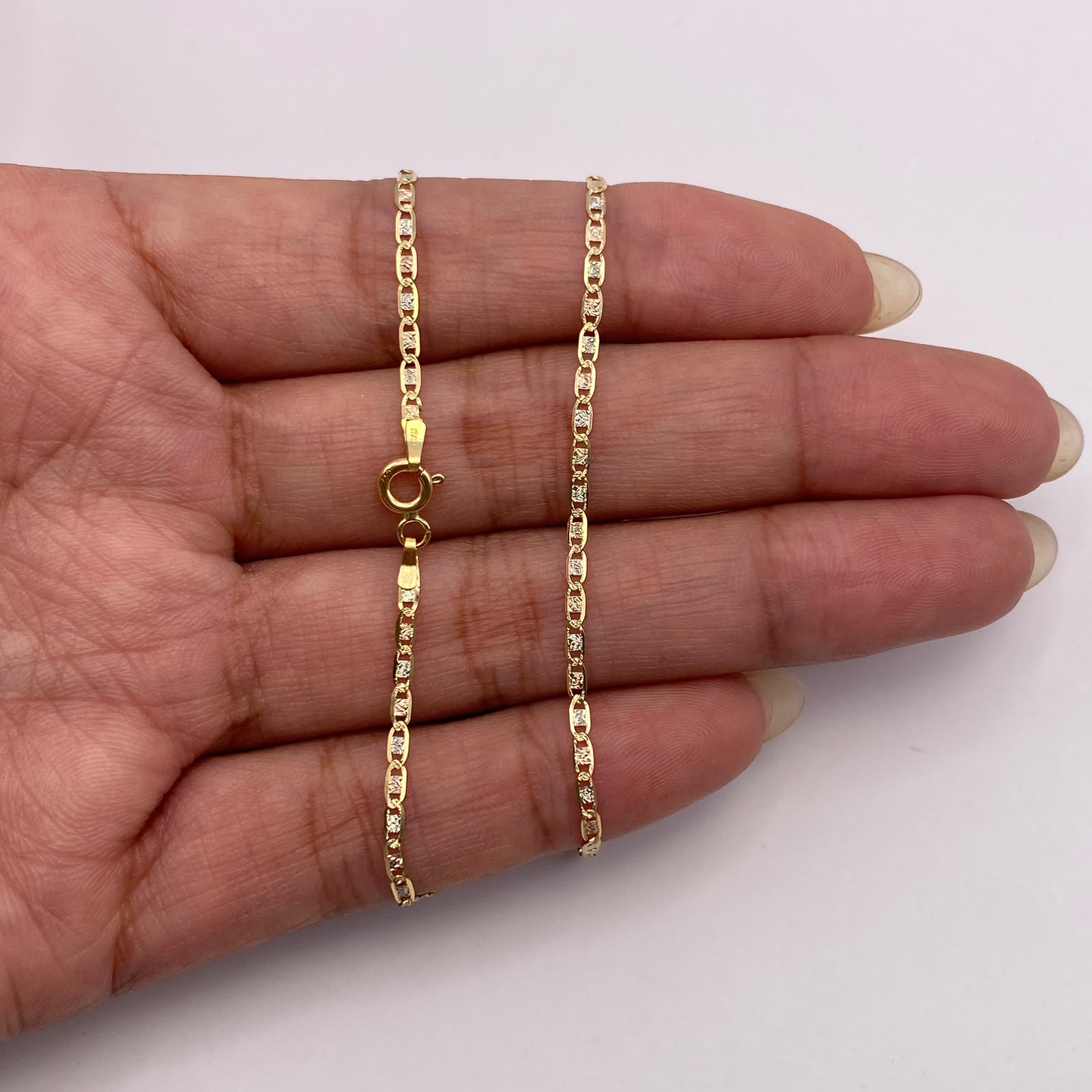 Cadena It Plana diamantada Oro amarillo 18k 3 Gr / 1,7 mm / 60 Cm