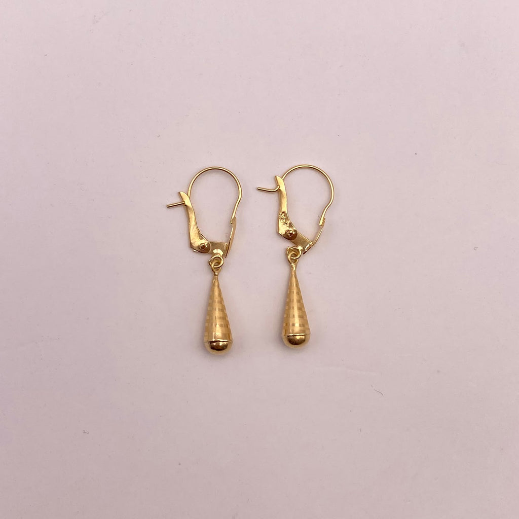 Candonga gota Oro amarillo 18k 0,59 Gr / 2,5 Cm