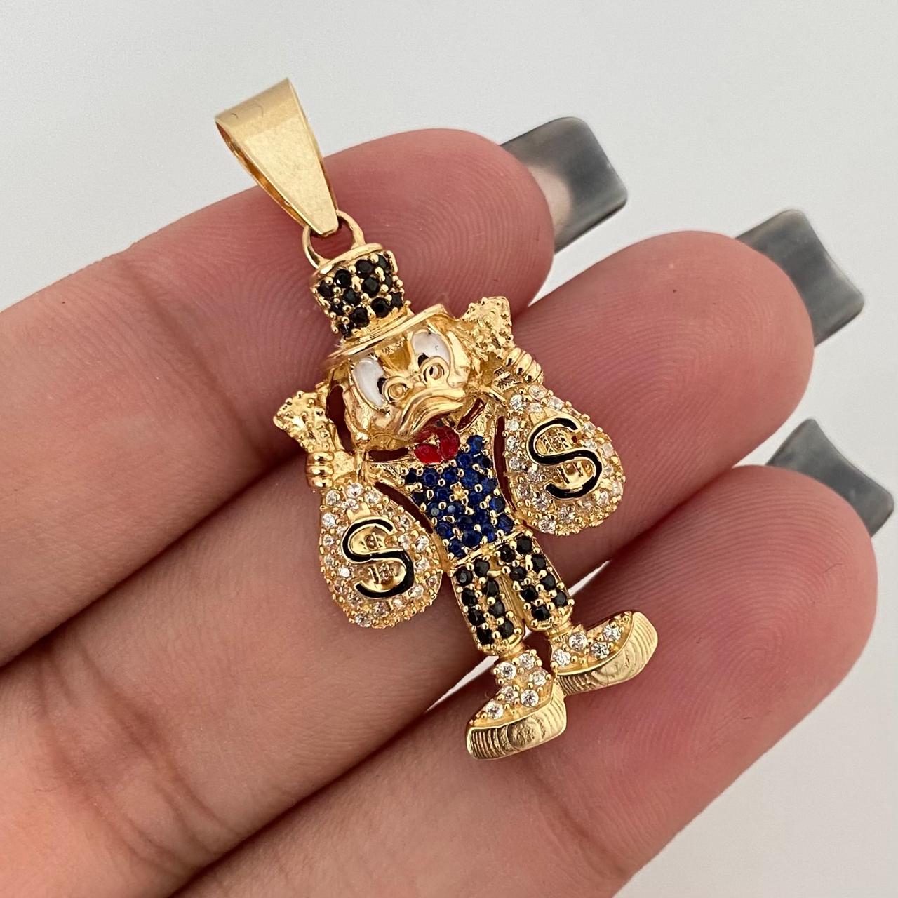 Dije tío rico cuerpo entero casting Oro amarillo 18k 6,0 Gr / 4,0 Cm