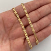 Cadena It Plana Diamantada Tres oros 18k 9,9 Gr / 3,4 mm / 60 Cm