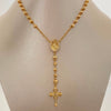 Rosario Virgen Maria Auxiliadora Casting Oro amarillo 18k 11,30 Gr / 4 mm / 50 Cm Broche 0,40