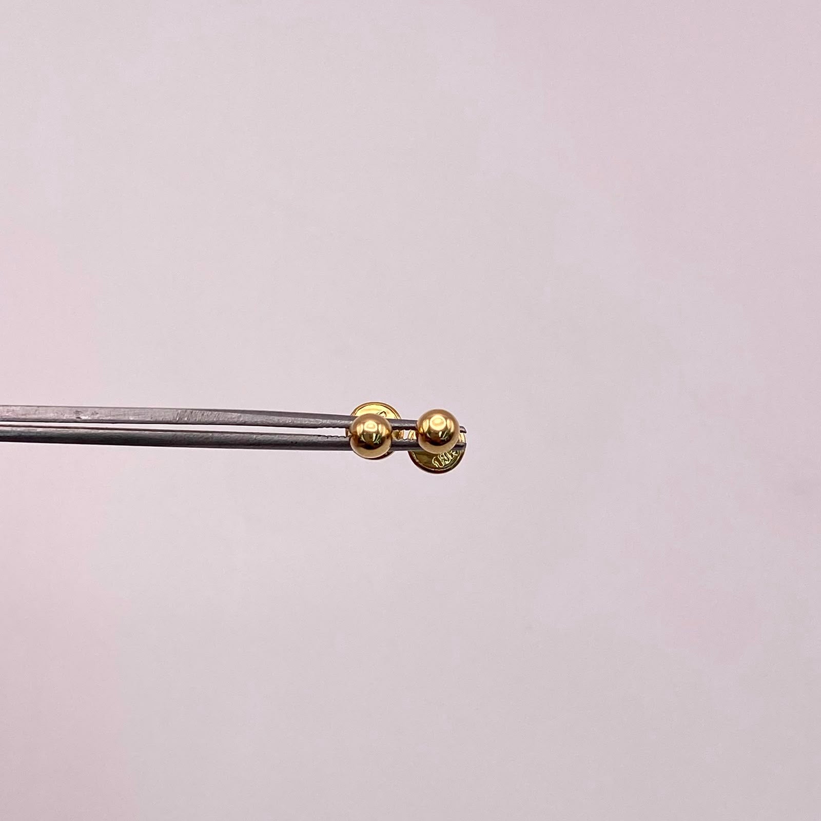 Topos Bola lisa 4mm Oro amarillo 18k 0,45 Gr