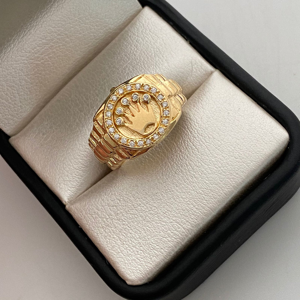 Anillo Corona Rx Casting Oro amarillo 18k / Talla 8 / 6,75 Gr / 5,7 mm