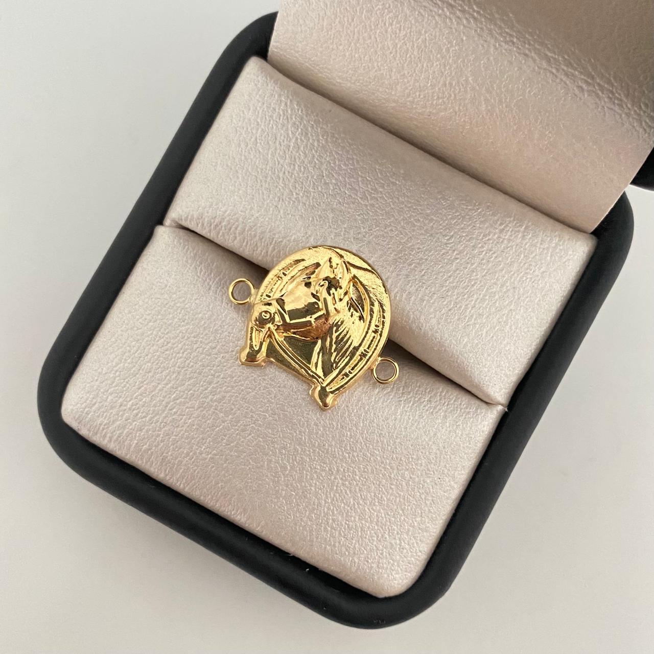 Herraje herradura caballo Oro amarillo 18k 1,4 Gr / 2 Cm