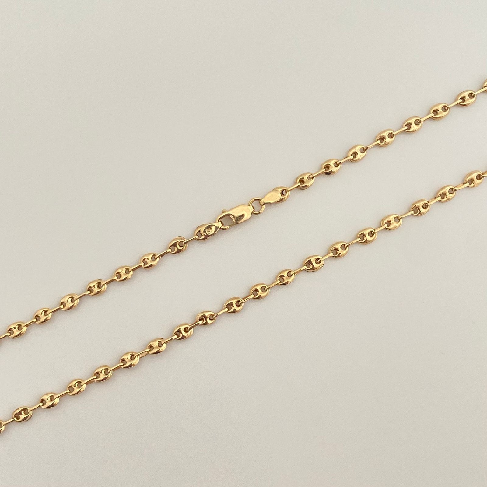 Cadena baby gc Oro amarillo 18k 6,05 Gr / 3,0 mm / 55 Cm Broche 0,40