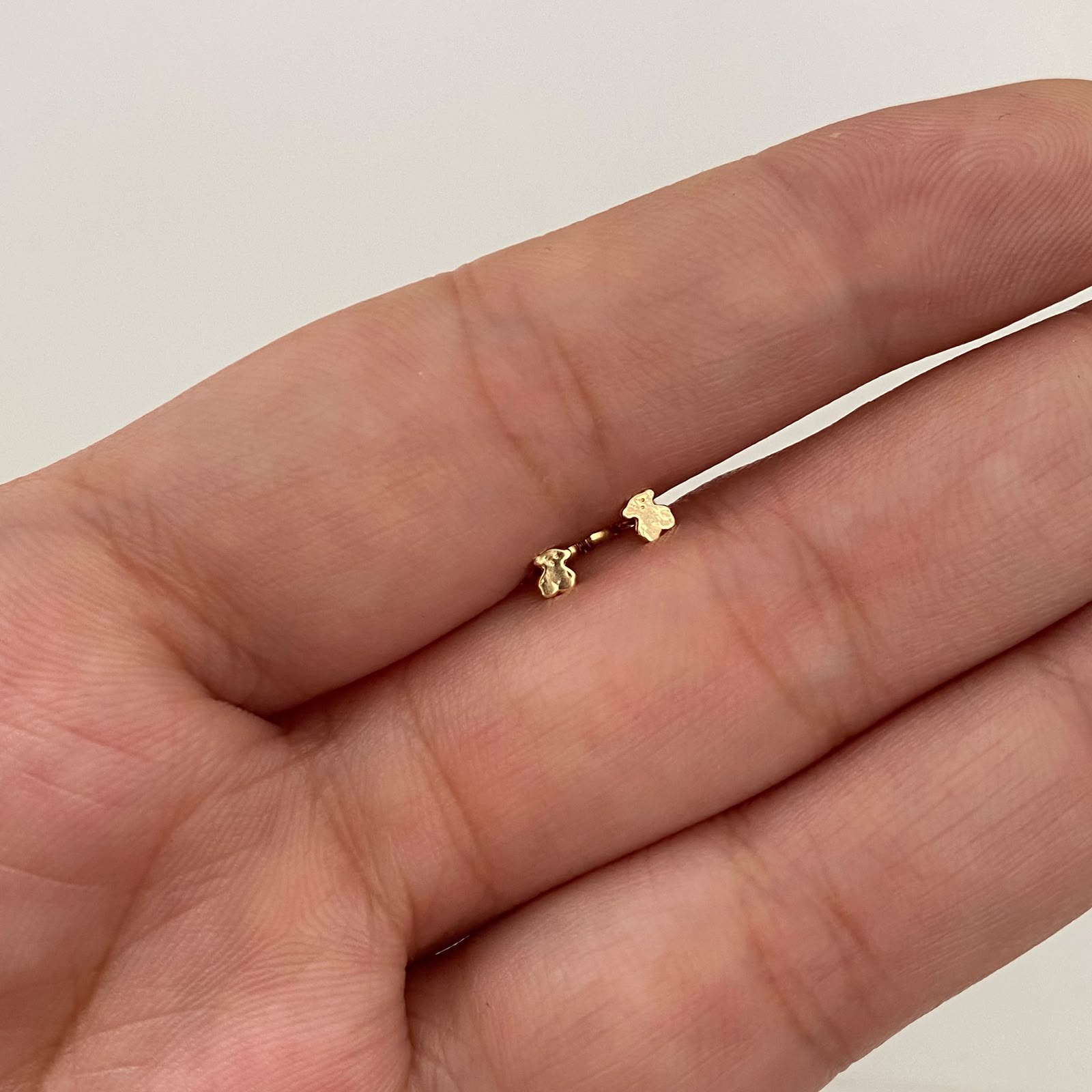 Topos Mini Oso Th Liso Oro amarillo 18k 0,45 Gr / 2,5 mm