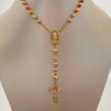 Rosario Virgen de Guadalupe Casting Tres oros 18k 15,7 Gr / 4,9 mm / 60 Cm