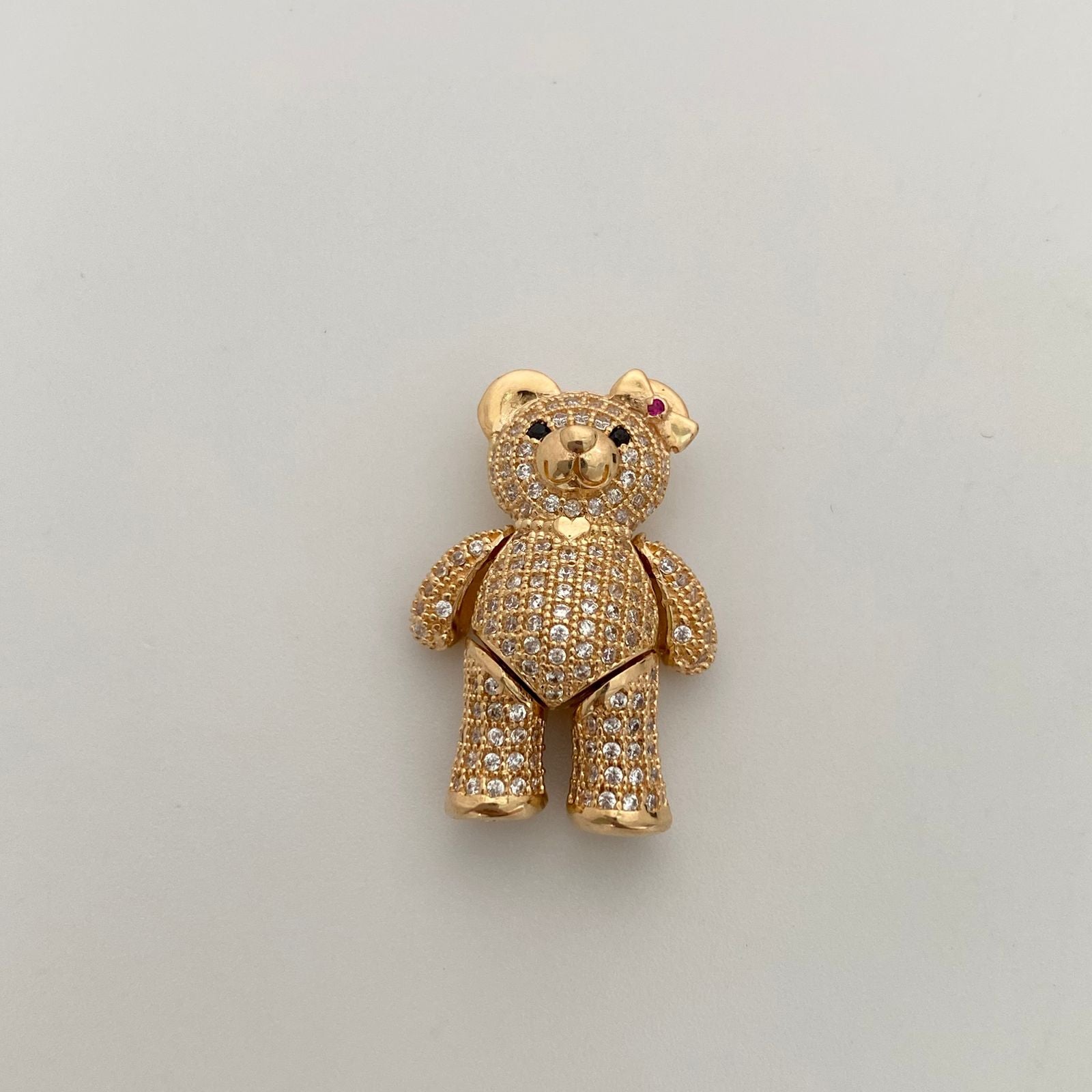 Dije Oso casting moño Oro amarillo 18k 8,3 Gr / 17,4 mm / 2,5 Cm