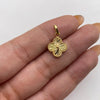 Dije trebol diamantado Oro amarillo 1,15 Gr / 2 Cm