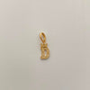 Dije Letra D Casting Oro amarillo 18k 0,85 Gr / 6,4 mm / 2 Cm