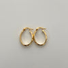 Candonga ovalada  Oro amarillo 18k 1,20 Gr / 1,8 Cm