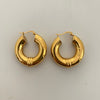 Candonga lisa  Oro amarillo 18k 6,45 Gr / 2,7 Cm