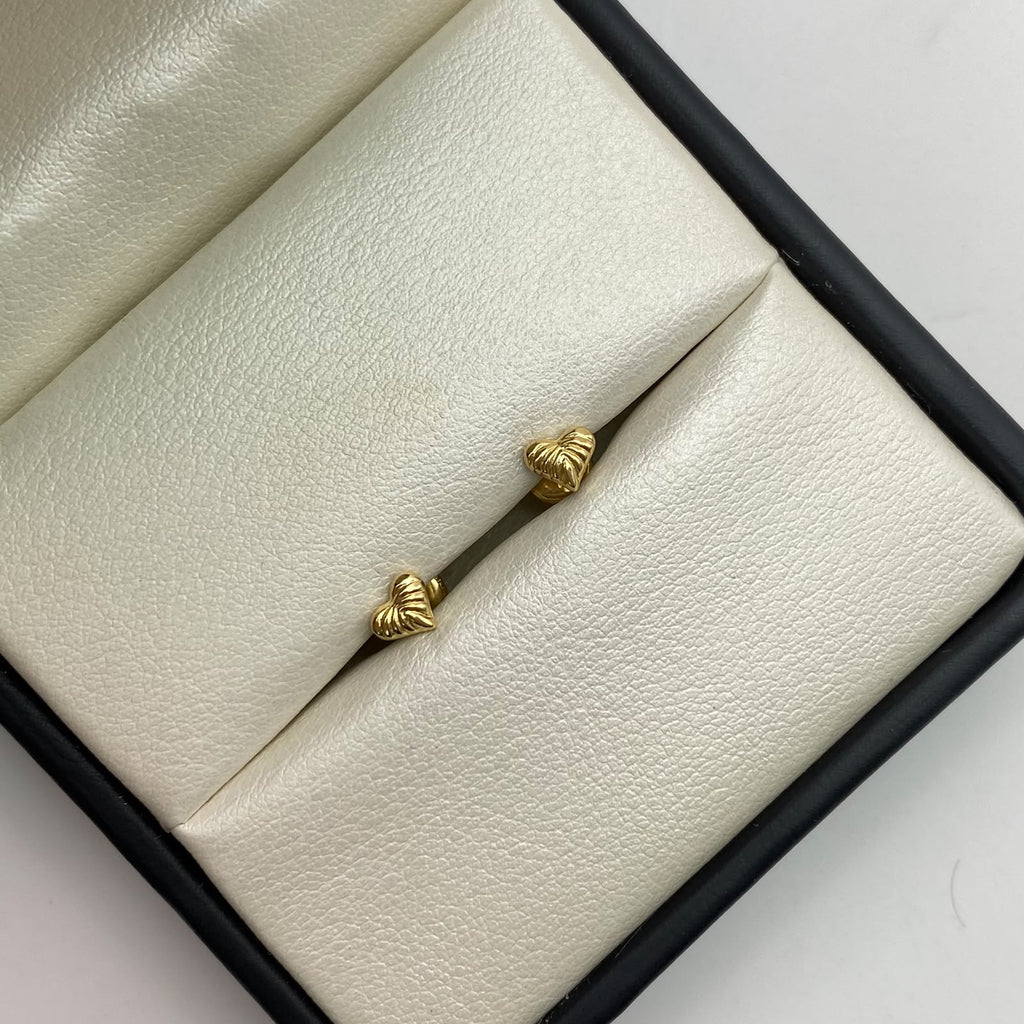 Topos Corazon lineas Oro amarillo 18k 0,5 Gr / 5,3 mm