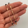 Cadena Rustica Corona Diamantada Oro amarillo 18k 10,00 Gr / 3,8 mm / 60 Cm Broche 0,40