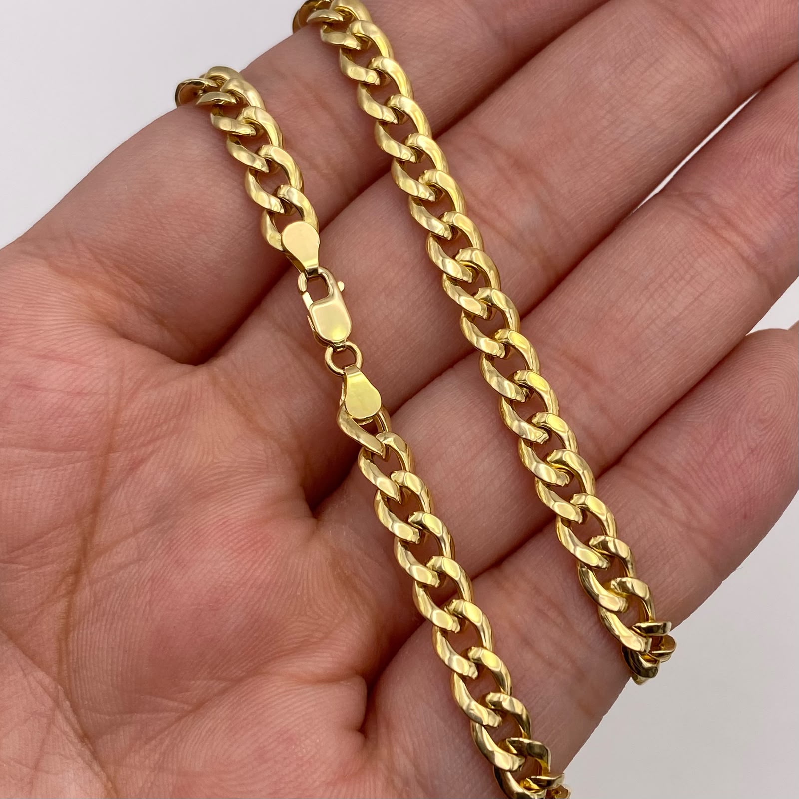 Cadena It Cubana inflada Oro amarillo 18k +1 / 7,63 Gr / 5 mm / 60 Cm