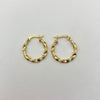 Pulsera tejida melcocha lisa y punteada Oro amarillo 1,4 Gr / 2 Cm