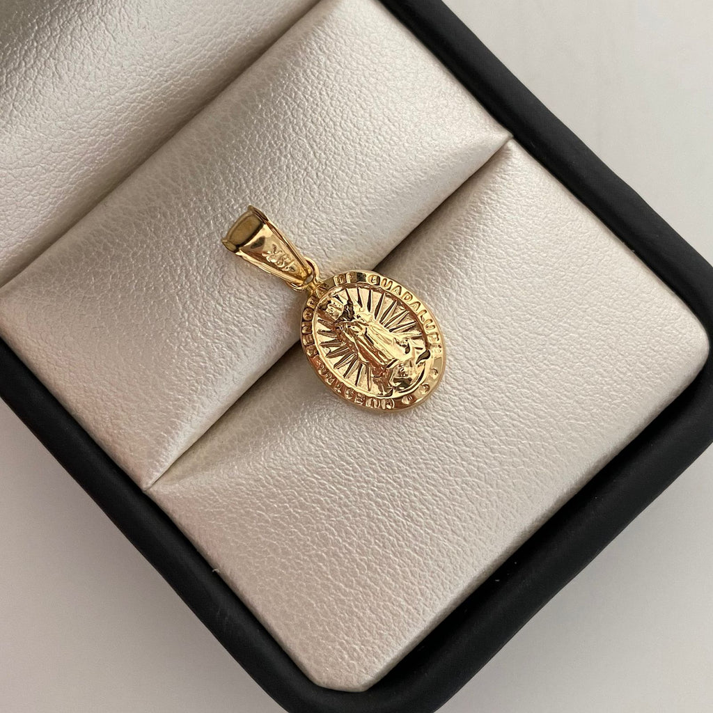 Dije Virgen Guadalupe Oro amarillo 18k 0,8 Gr / 10,6 mm / 2,1 Cm