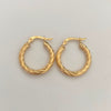 Candonga Entorchada Oro amarillo 18k 1,85 Gr / 2,1 Cm