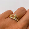Anillo 15 Casting Blanco Oro amarillo 18k / Talla 8 / 2,35 Gr