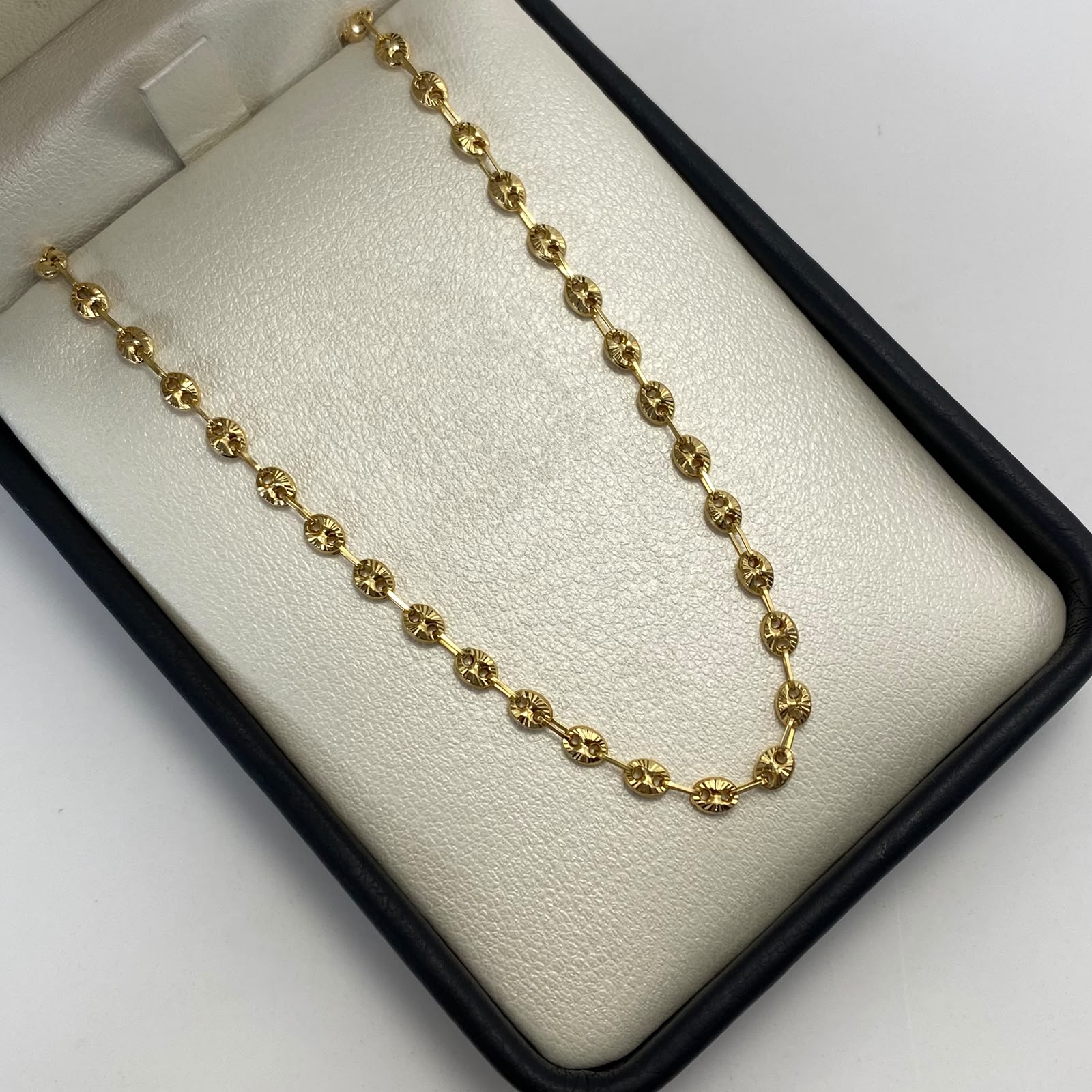 Cadena Gc Diamantado Oro amarillo 6,10 Gr / 3,3 mm / 50 Cm Broche 0,40