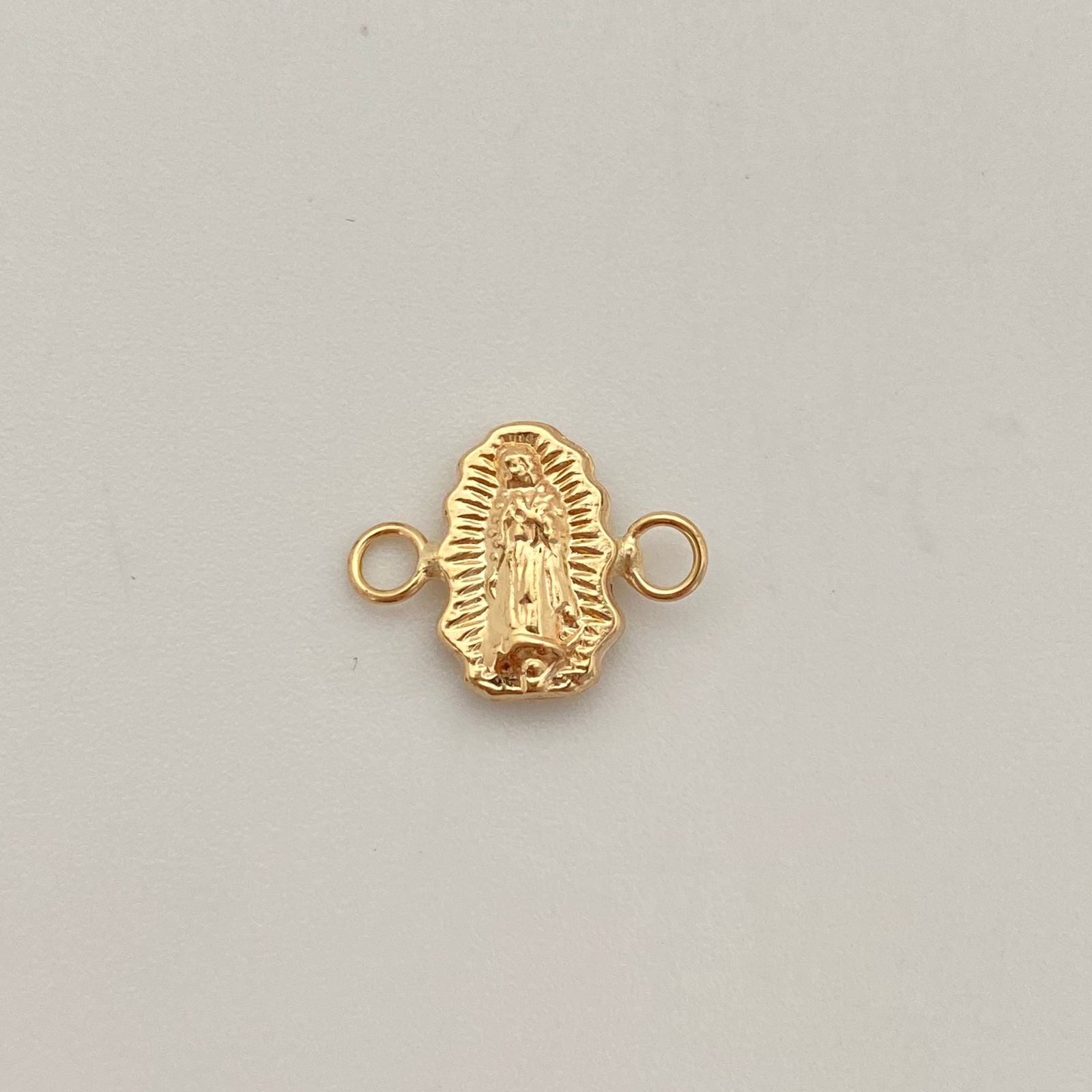 Herraje silueta virgen de guadalupe Oro amarillo 18k 0,4 Gr / 1,2 Cm