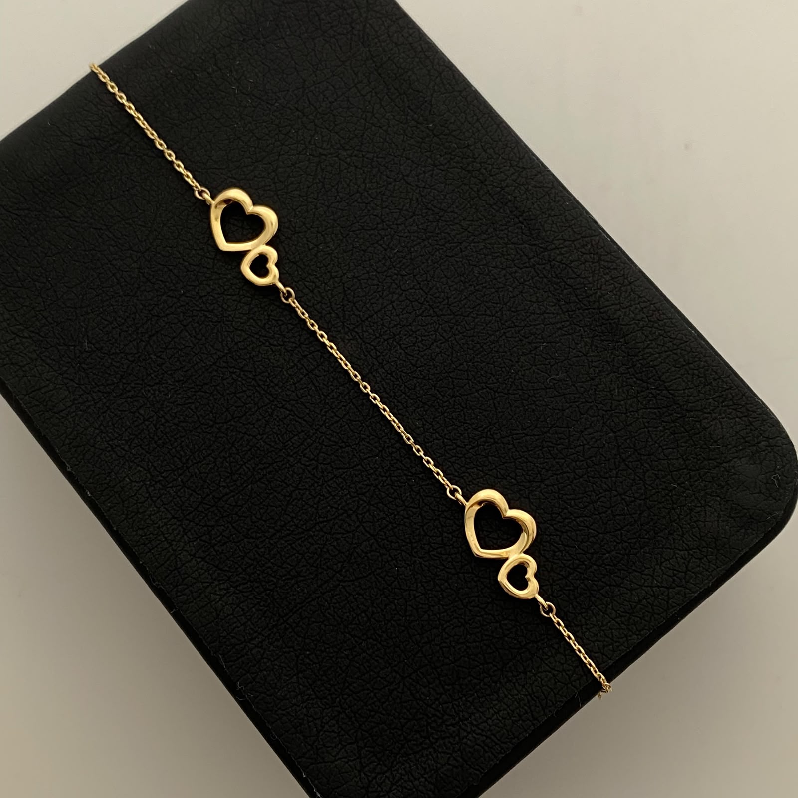Pulso It Mini Rollon dije corazon Silueta Oro amarillo 18k +4 / 2,85 Gr / 0,9 mm / 19,5 Cm