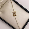 Pulso It tennis oso circones blancos y negros Oro amarillo 18k 5,79 Gr / 1,7 mm / 19 Cm