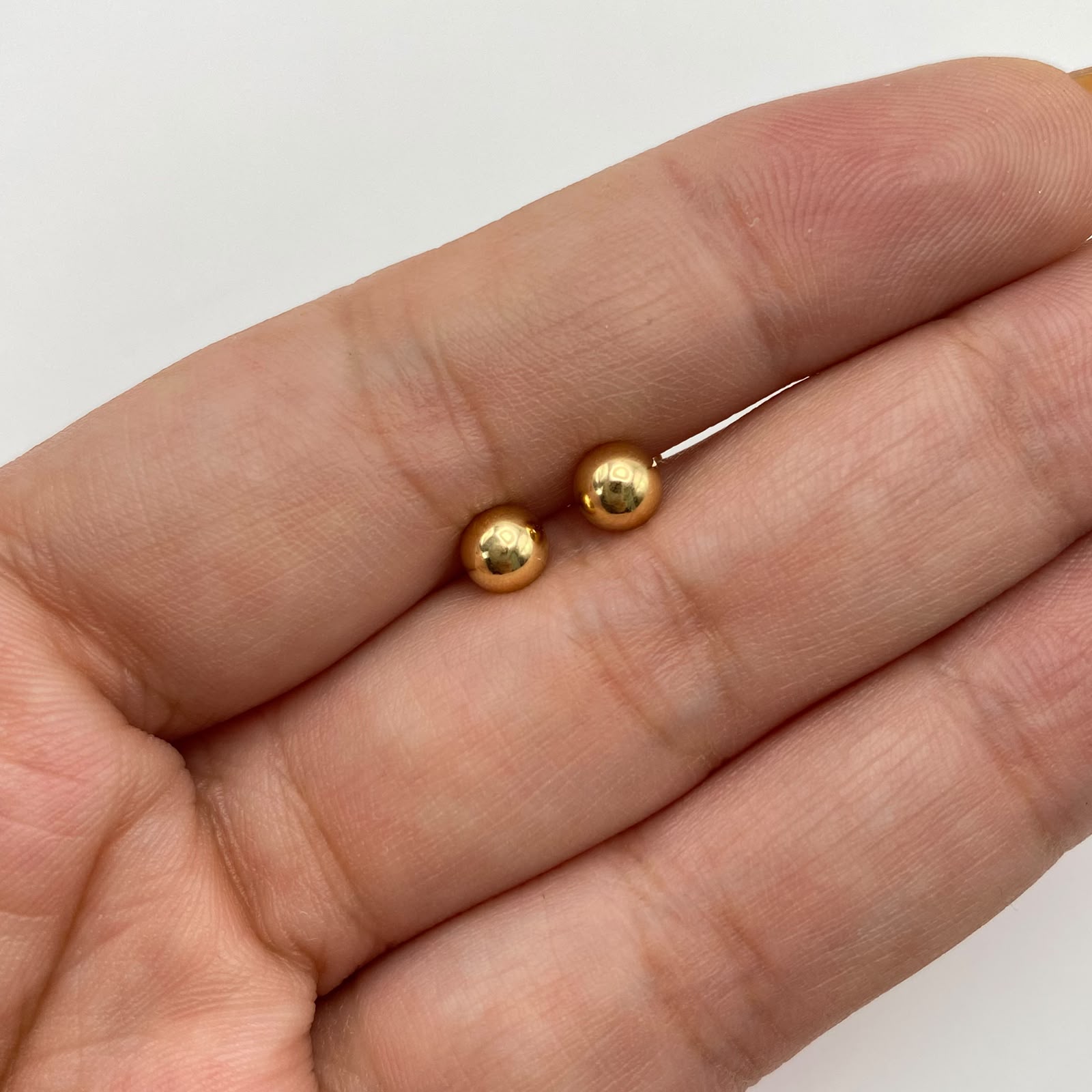 Topos Balin liso  Oro amarillo 18k 0,55 Gr / 5 mm