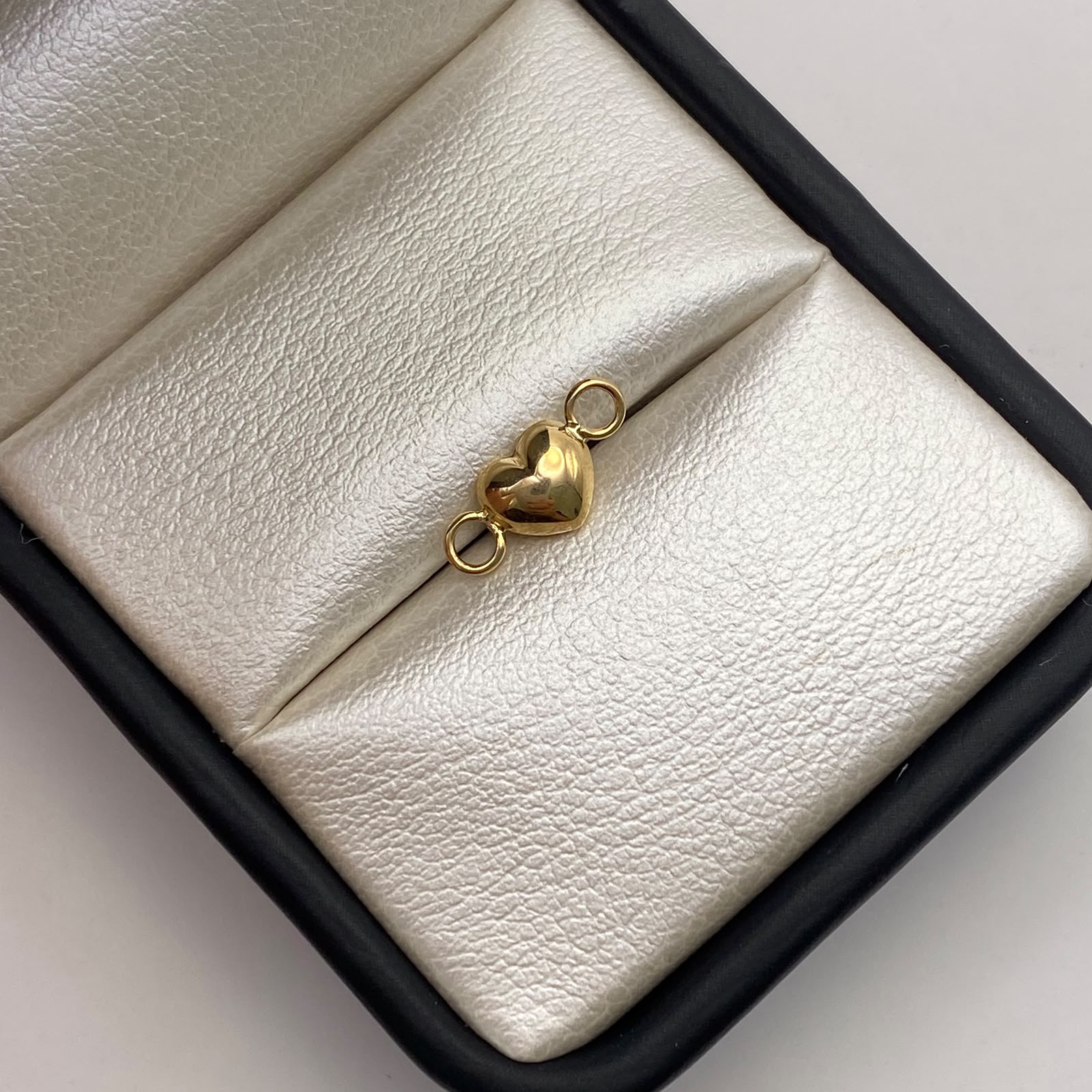 Herraje corazón inflado Oro amarillo 18k 0,26 Gr / 1 Cm