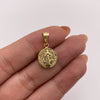 Dije San benito Oro amarillo 18k 0,75 Gr / 12,1 mm / 2,2 Cm