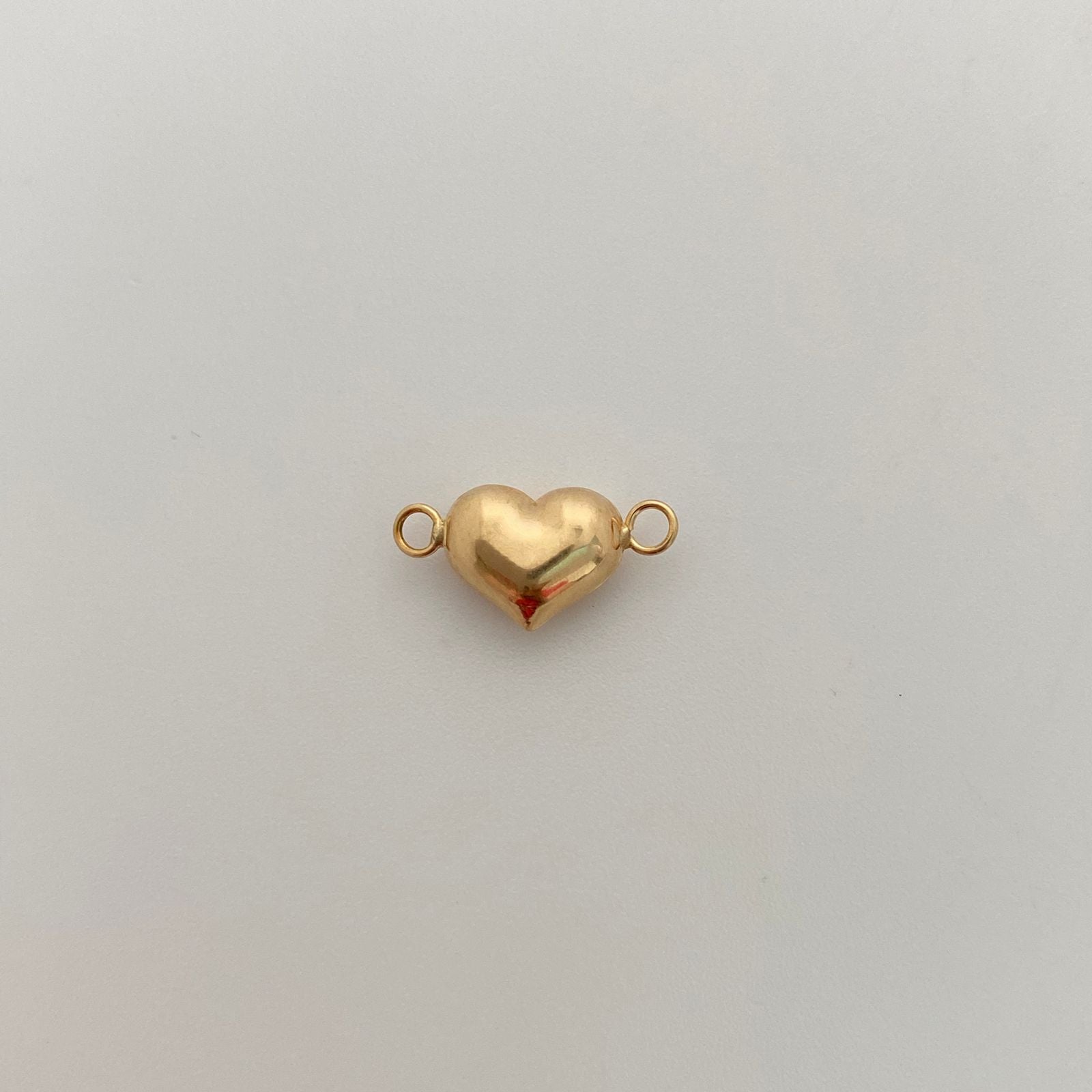 Herraje Corazon inflado Oro amarillo 18k 0,45 Gr / 0,9 Cm